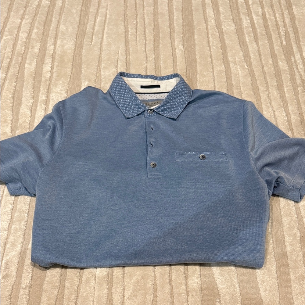 Ted Baker London Light Blue Polo Shirt